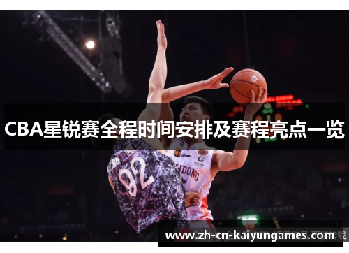 CBA星锐赛全程时间安排及赛程亮点一览