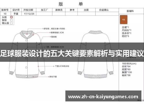 足球服装设计的五大关键要素解析与实用建议